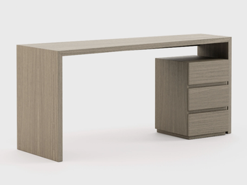 MIAMI - Rectangular oak writing desk with drawers by Laskasas
