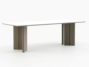 PONZA - Rectangular wooden dining table by Laskasas