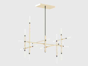 ROBERT - Stainless steel pendant lamp by Laskasas