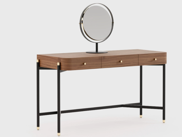 ROSIE - Stainless steel and wood dressing table by Laskasas