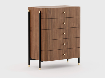 ROSIE - Walnut chest of drawers by Laskasas