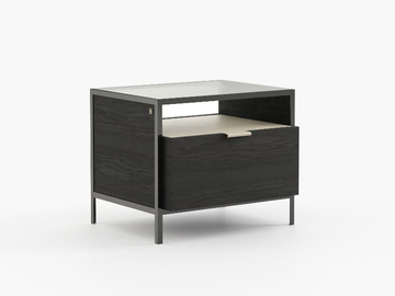 ROWLING - Wood and glass bedside table by Laskasas