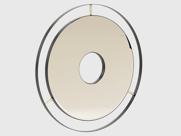 TANNY - Round framed wall-mounted mirror by Laskasas