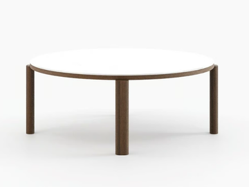 TASOS - Low round wooden coffee table by Laskasas