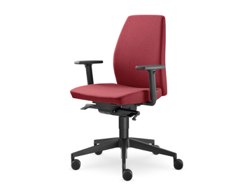 ALVA 332-SYS - Swivel office chair with armrests with 5-Spoke base by LD Seating