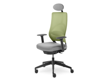 ARCUS 240 BO HO - Swivel office chair with headrest with 5-Spoke base by LD Seating