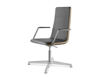 HARMONY 822-RA F34-N6 - Swivel executive chair with armrests with 4-spoke base by LD Seating