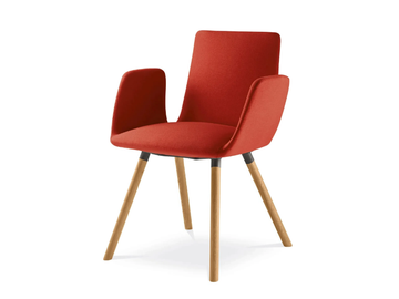 HARMONY MODERN 870-D - Fabric training chair with armrests by LD Seating