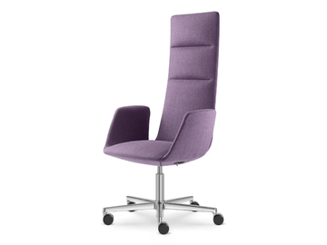 HARMONY MODERN 892 - Swivel fabric executive chair with 5-spoke base by LD Seating