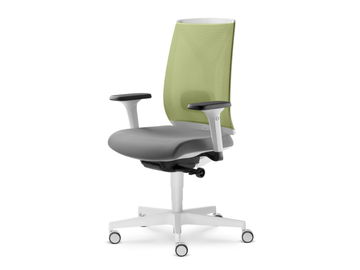 LEAF 504-SYA - Height-adjustable fabric office chair with armrests by LD Seating