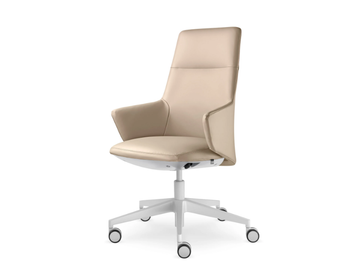 MELODY DESIGN 786-FR F40-N0 - Height-adjustable office chair with 5-Spoke base with armrests by LD Seating
