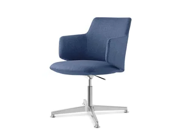 MELODY MEETING 360-RA F34-N6 - Swivel with 4-spoke base chair with armrests by LD Seating