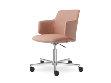 MELODY MEETING 360-RA F37-N6 - Fabric office chair with 5-Spoke base by LD Seating