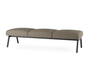 NIDO NI-BE3-N1 - Backless fabric bench seating by LD Seating
