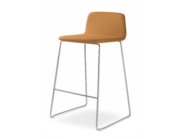 SUNRISE 153-Q-650-N4 - Sled base office stool with footrest by LD Seating