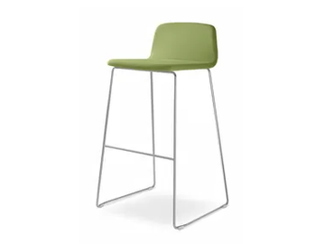 SUNRISE 153-Q-750-N4 - Sled base office stool with footrest by LD Seating