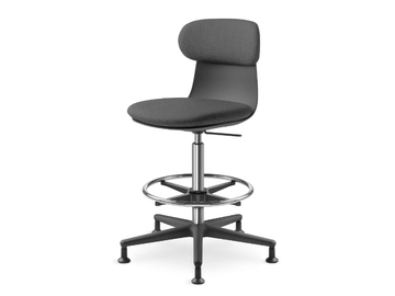 ZOE 223-BL - Swivel height-adjustable office chair with 5-Spoke base by LD Seating