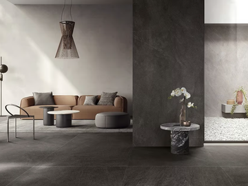 SLIMTECH NEXTONE NEXT DARK - Porcelain stoneware wall/floor tiles with stone effect by LEA CERAMICHE