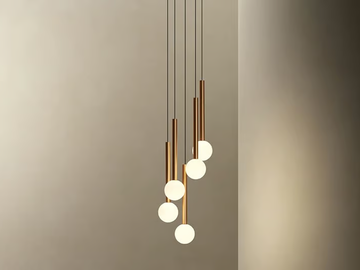 CANDLE 5 - LED steel pendant lamp by LedsC4