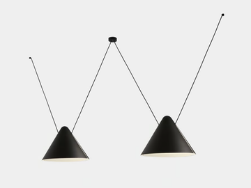 SUPER ATTIC - Aluminium pendant lamp by LedsC4