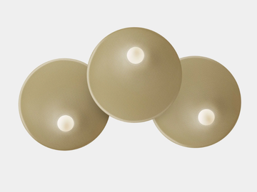 TRIP TRIPLE - Aluminium and steel wall light by LedsC4