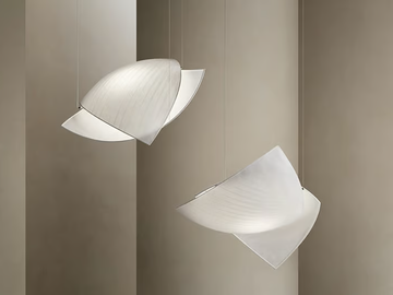 VOILES - LED handmade japanese paper pendant lamp by LedsC4
