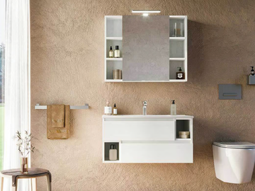 CITY 02 - Wall-mounted vanity unit with drawers by LEGNOBAGNO