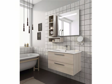 HARLEM H14 - Wall-mounted vanity unit with drawers by LEGNOBAGNO
