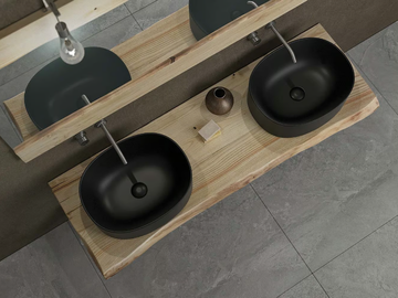 LIFE 05 - Double washbasin countertop by LEGNOBAGNO