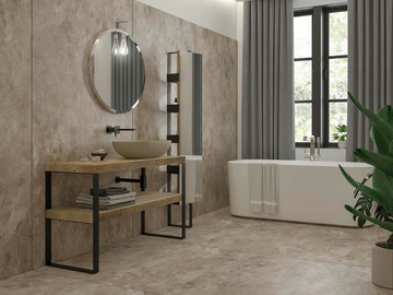 LIFE 11 - Floor-standing single vanity unit with cabinets by LEGNOBAGNO
