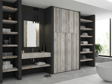 LIFE 16 - Single wall-mounted vanity unit with mirror by LEGNOBAGNO