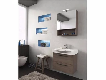 MANHATTAN M2 - Wall-mounted vanity unit with drawers by LEGNOBAGNO