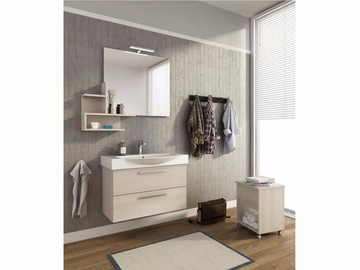 MANHATTAN M8 - Wall-mounted vanity unit with drawers by LEGNOBAGNO