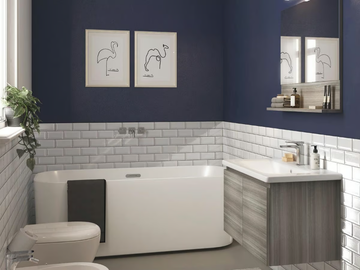 SOFT 08 - Wall-mounted vanity unit with doors by LEGNOBAGNO