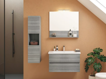 SOFT 09 - Wall-mounted vanity unit with drawers by LEGNOBAGNO