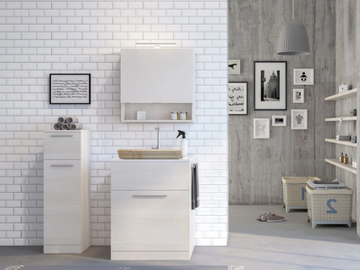 URBAN LAUNDRY 04 - Laundry room cabinet with sink by LEGNOBAGNO
