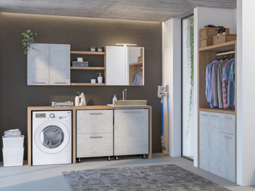 URBAN LAUNDRY 06 - Laundry room cabinet with sink by LEGNOBAGNO