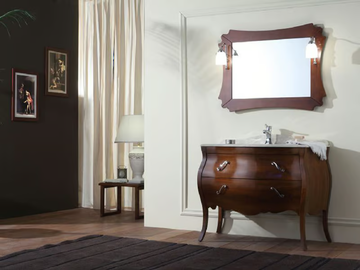 VANITY 3 - Wooden vanity unit with drawers by LEGNOBAGNO