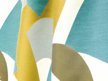 ALLURE - Washable Trevira® CS fabric with graphic pattern by LELIEVRE
