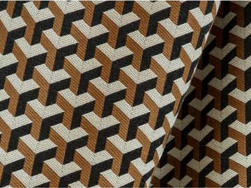 CERAMIC - Trevira® CS upholstery fabric with graphic pattern for curtains by LELIEVRE