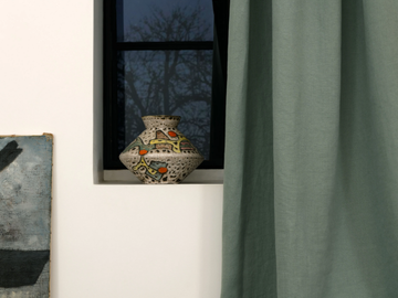 COSTA - Solid-color linen fabric by LELIEVRE