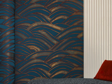 DUOMO - Trevira® CS wall fabric for curtains by LELIEVRE