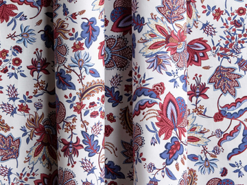 ÉGLANTINE - Cotton fabric with floral pattern by LELIEVRE