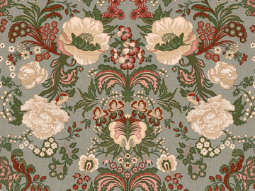 ÉLOGE - Nonwoven wallpaper with floral pattern by LELIEVRE
