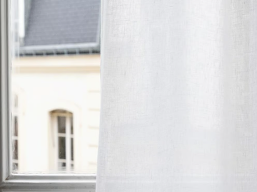 EOLE - Solid-color linen fabric for curtains by LELIEVRE