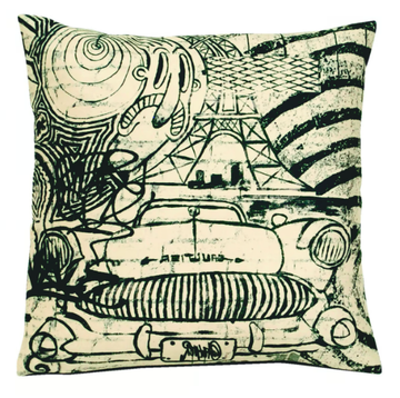 JEAN PAUL GAULTIER - CONFESSION - Square fabric cushion by LELIEVRE
