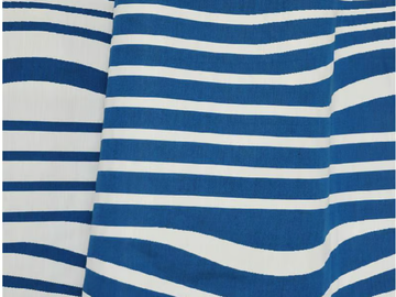 JEAN PAUL GAULTIER - ILLUSION - Striped reversible cotton fabric by LELIEVRE