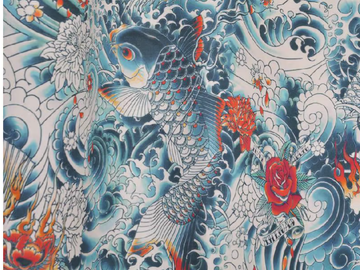 JEAN PAUL GAULTIER - ROCK - Cotton fabric by LELIEVRE