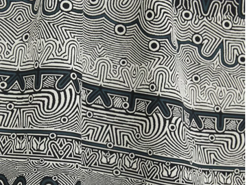JEAN PAUL GAULTIER - STRIPE - Jacquard viscose fabric with graphic pattern by LELIEVRE