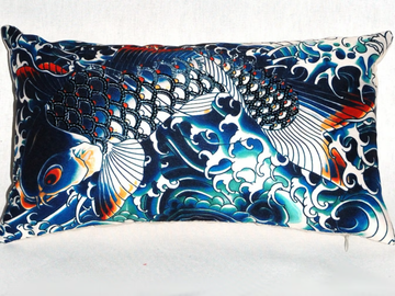 JEAN PAUL GAULTIER - SUBLIMATION - Rectangular cotton cushion by LELIEVRE